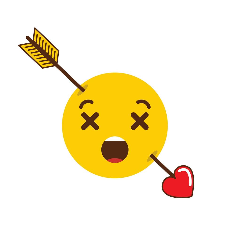 död- emoji ikon design vektor