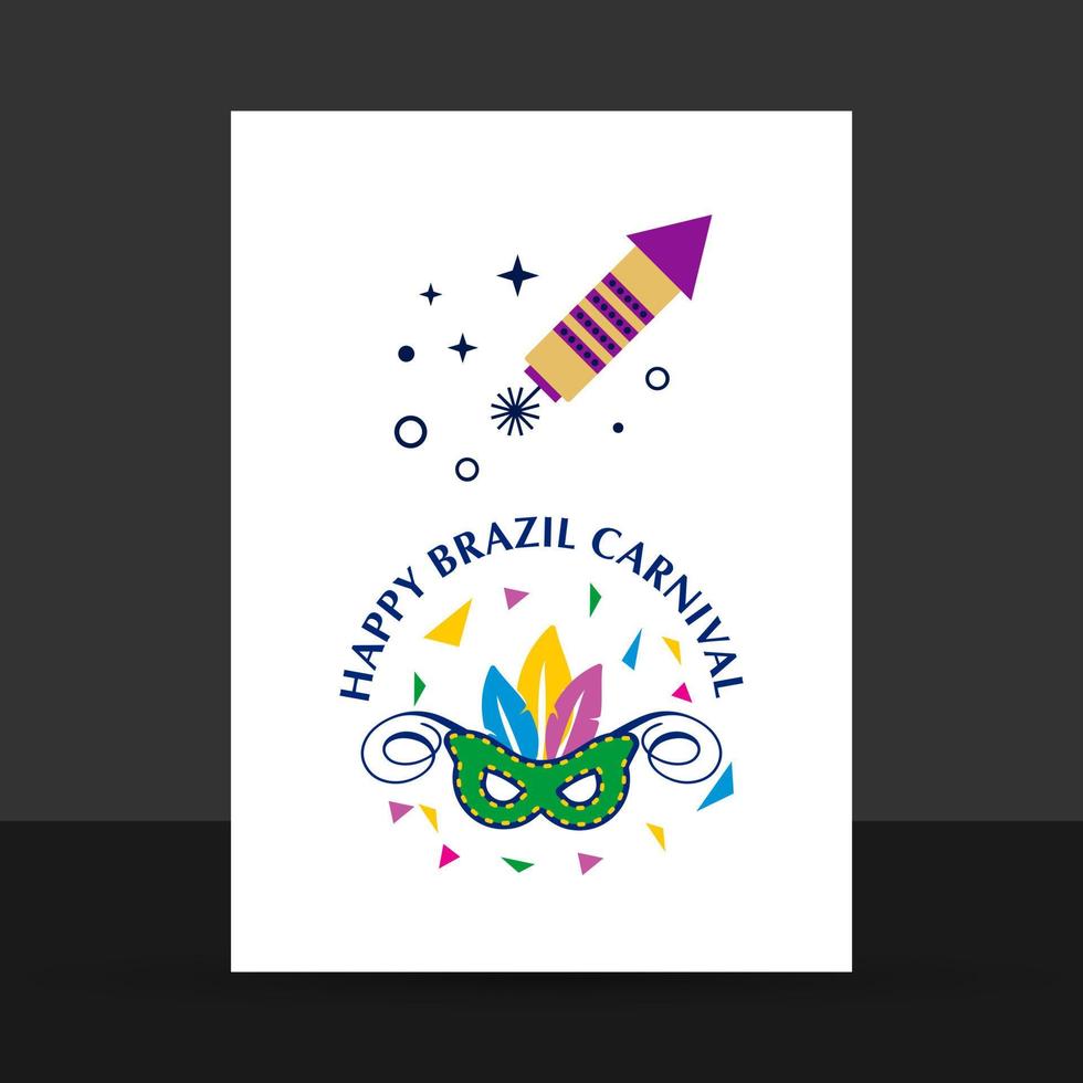 karneval festliche plakate setzen helles konfetti feuerwerk festival abstrakter farbhintergrund rio karnevalshintergrund vektor