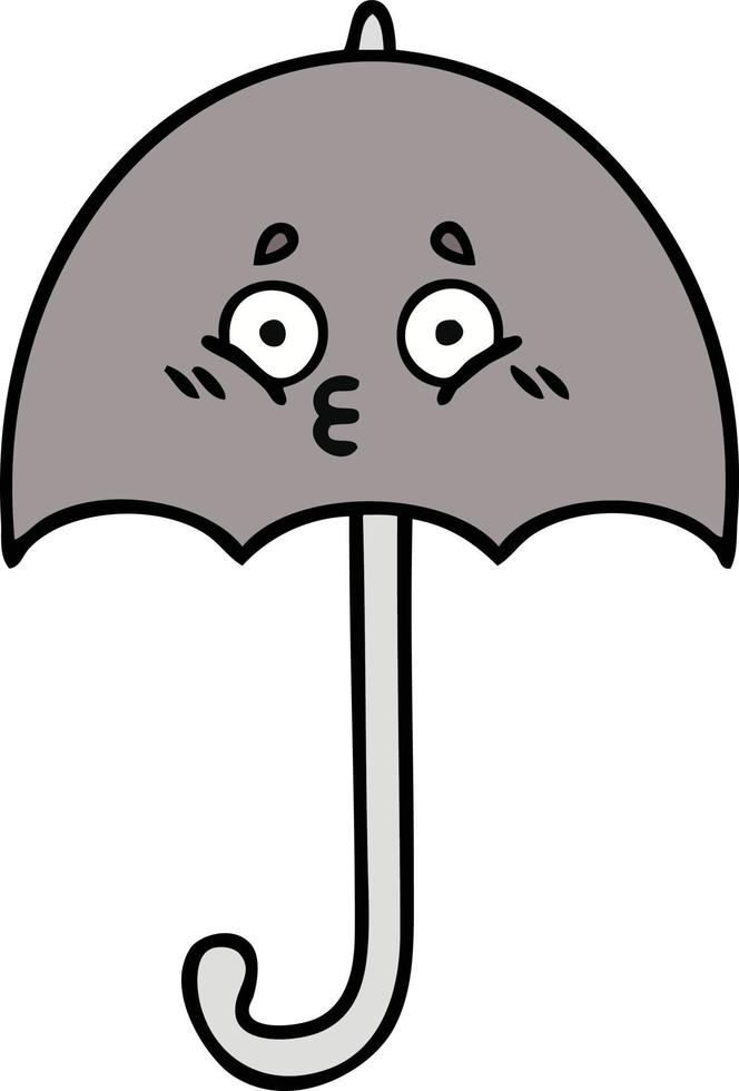 Cartoon grauer Regenschirm vektor