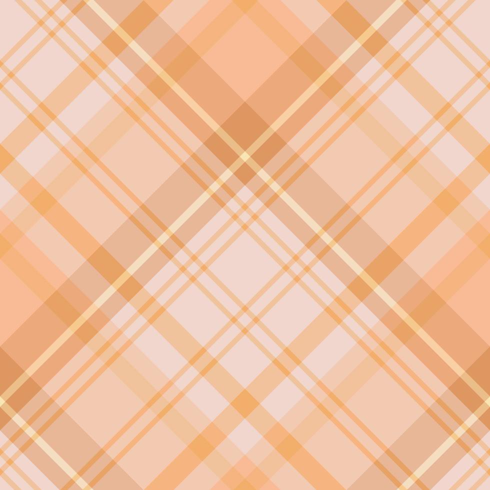 Nahtloses Muster in niedlichen orangen und gelben Farben für Plaid, Stoff, Textil, Kleidung, Tischdecke und andere Dinge. Vektorbild. 2 vektor