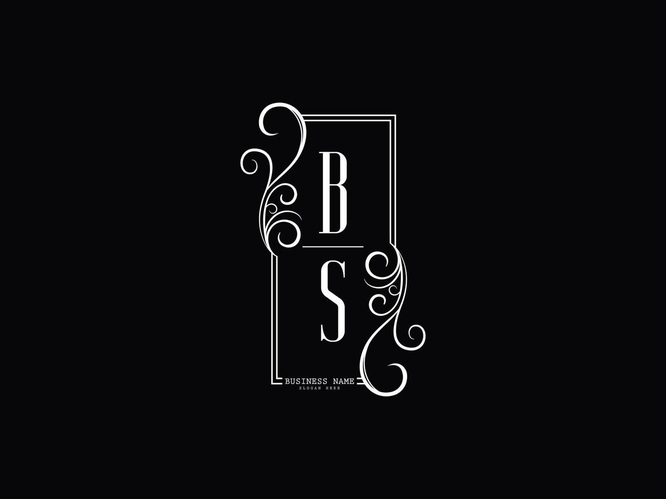 initialer bs logotyp bild, lyx bs sb brev logotyp design vektor