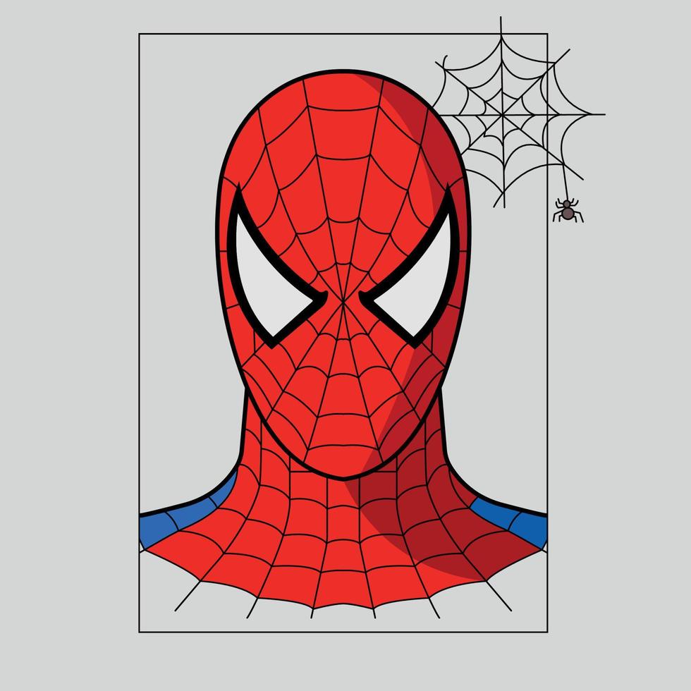Spindel - man porträtt vektor