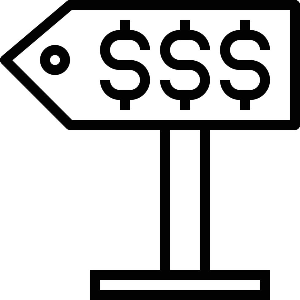 Verkauf verkaufen - Gliederungssymbol vektor