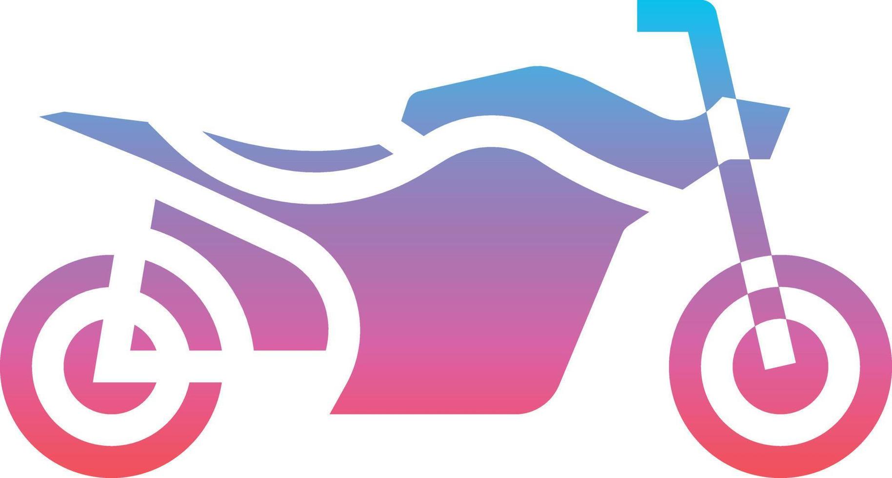 Motorradfahren Motorradfahren Rennsport - solides Farbverlaufssymbol vektor