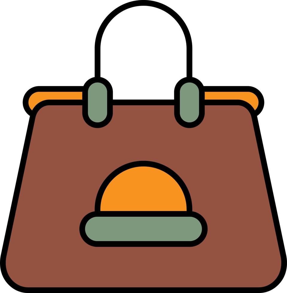 handväska Färg ikon vektor