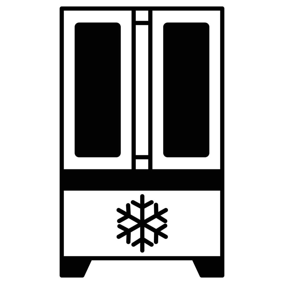 Kühlschrank, der leicht bearbeitet oder geändert werden kann vektor