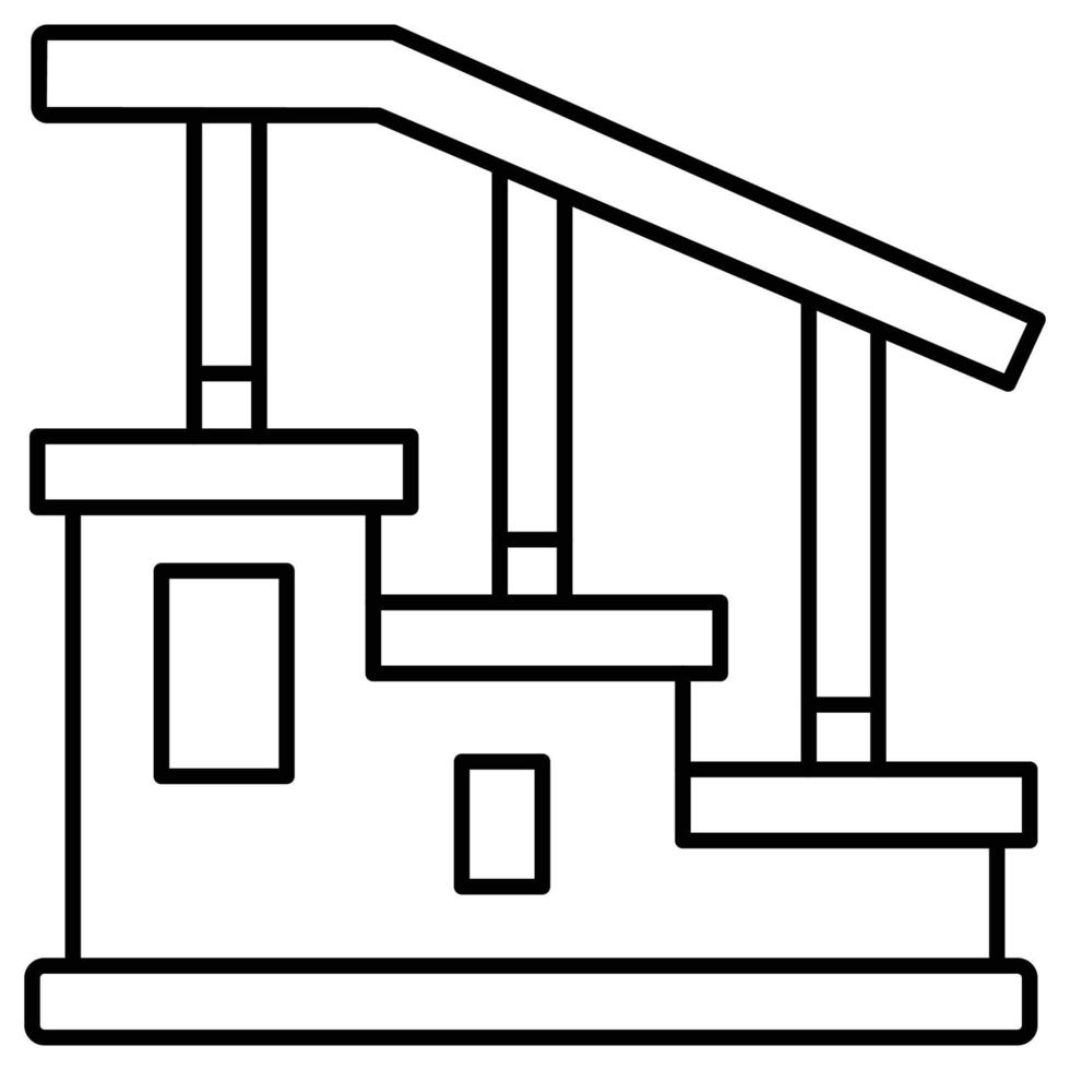 Treppe, die leicht bearbeitet oder geändert werden kann vektor
