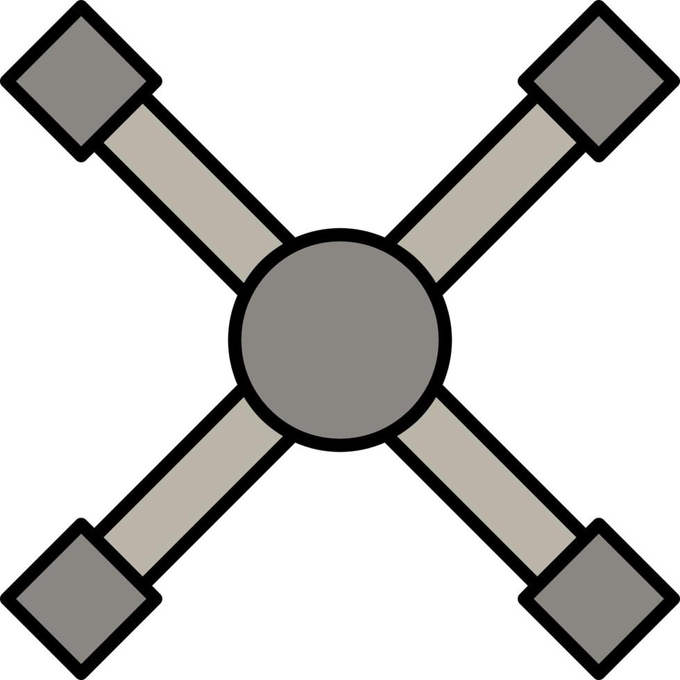 Reifenheber, Symbol für Wartungsfarbe vektor