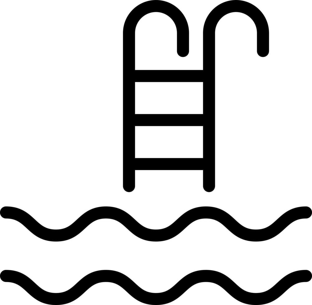 Schwimmen, Pool-Farbsymbol vektor