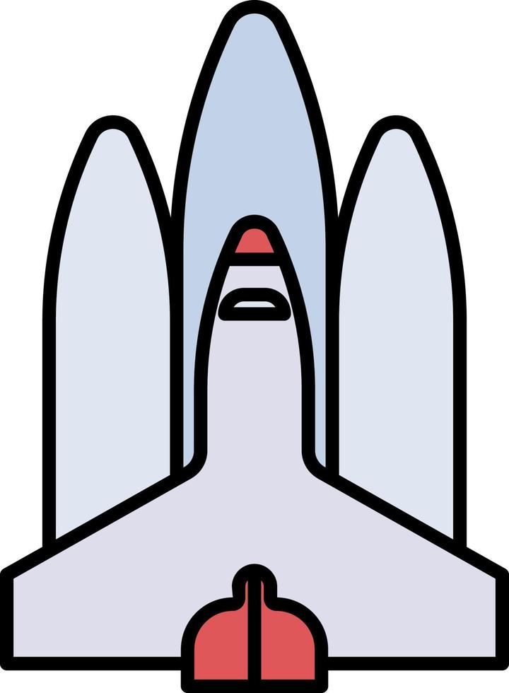 Shuttle, Symbol für Raumfarbe vektor