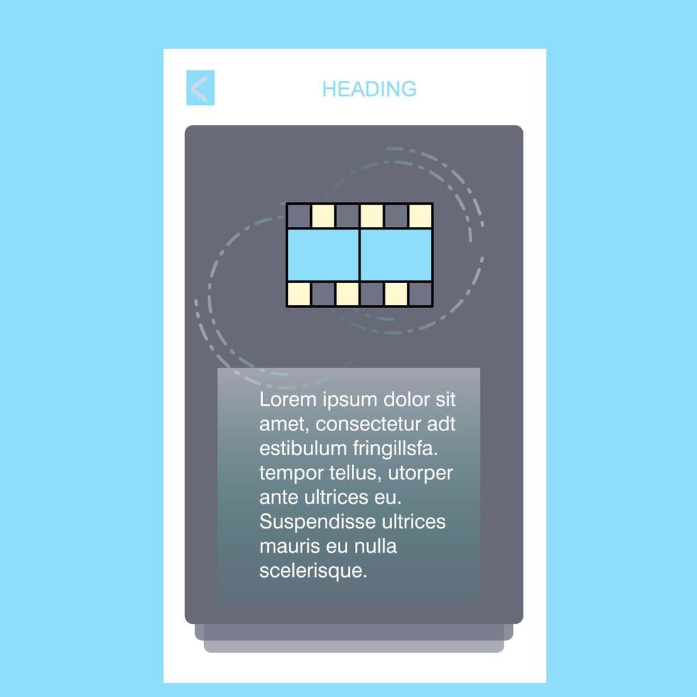 filma mobil vertikal baner design design vektor