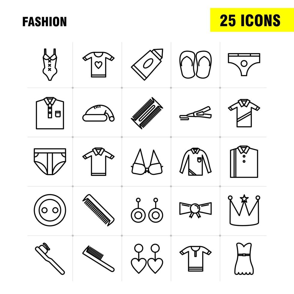 Fashion-Line-Icons für Infografiken, mobiles Uxui-Kit und Druckdesign, einschließlich Uhrzeit, Stunden, Minuten, Kamera, Fotografie, Klickbilder, Sammlung, modernes Infografik-Logo und Piktogramm vektor