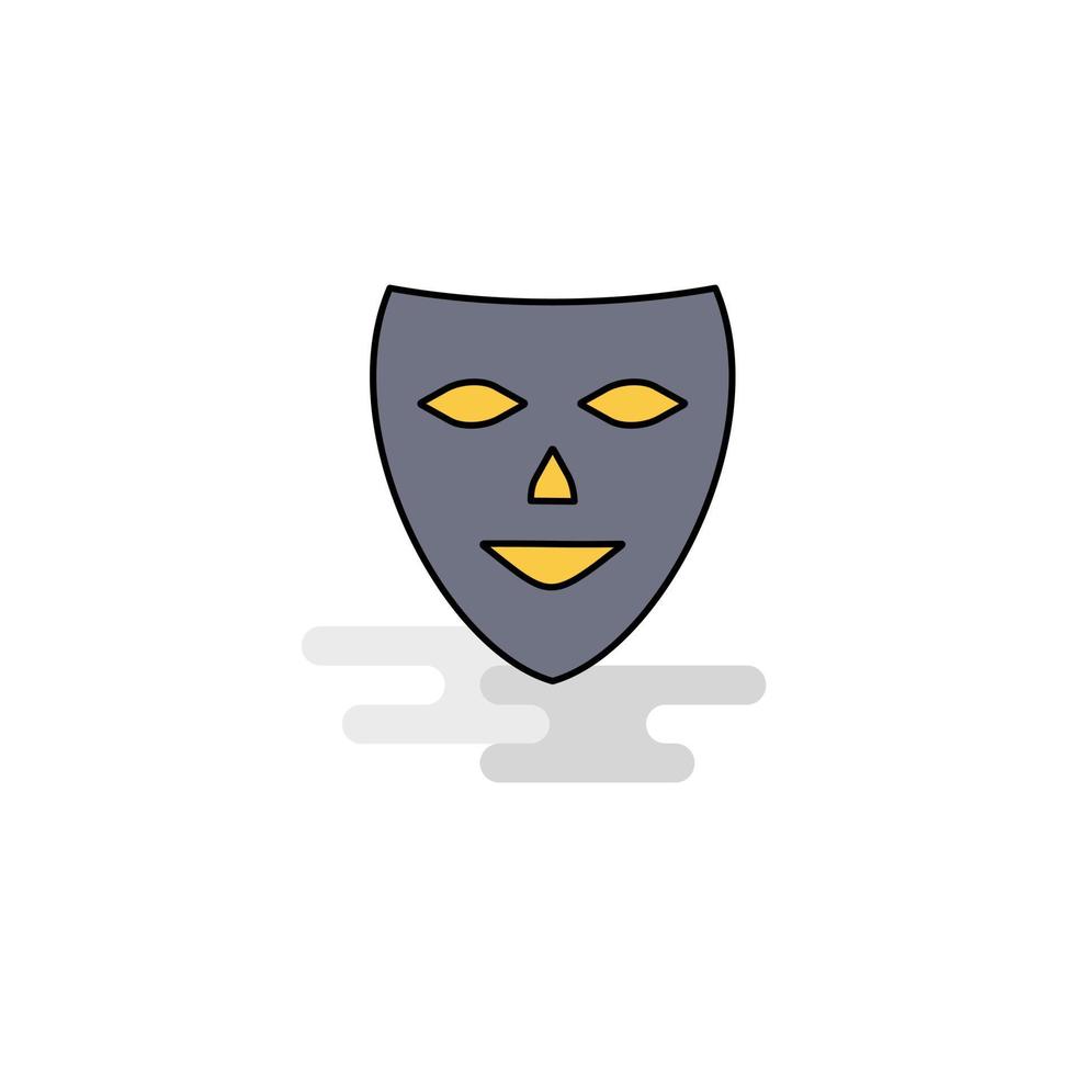 Symbolvektor für flache Maske vektor