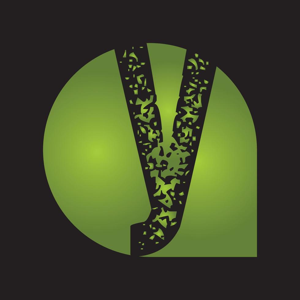 abstraktes anfangsbuchstabe y-logo vektor