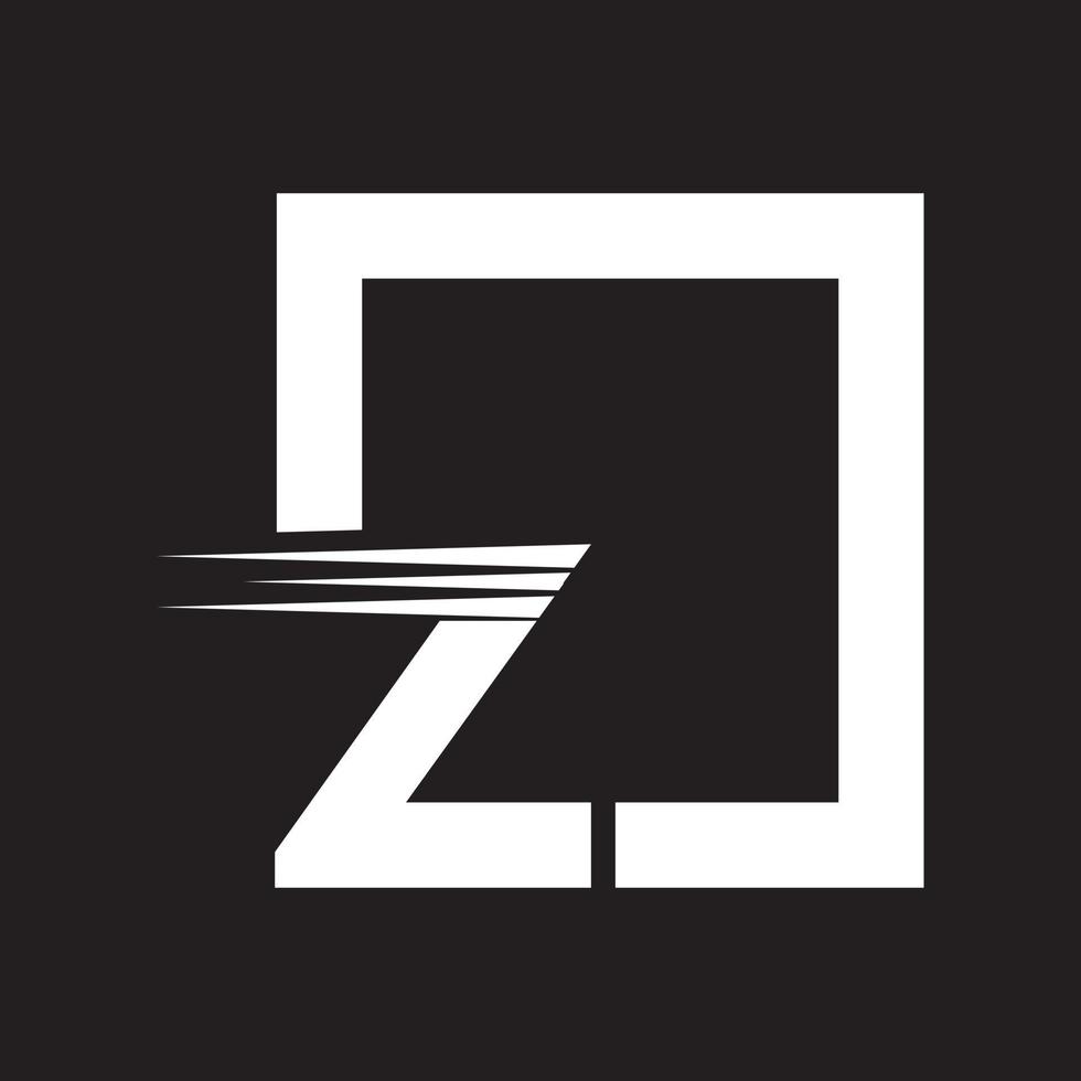 abstrakt logotyp ikon design mall element med brev z vektor