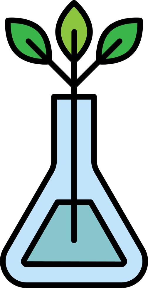 Biologie, Symbol für Pflanzenfarbe vektor