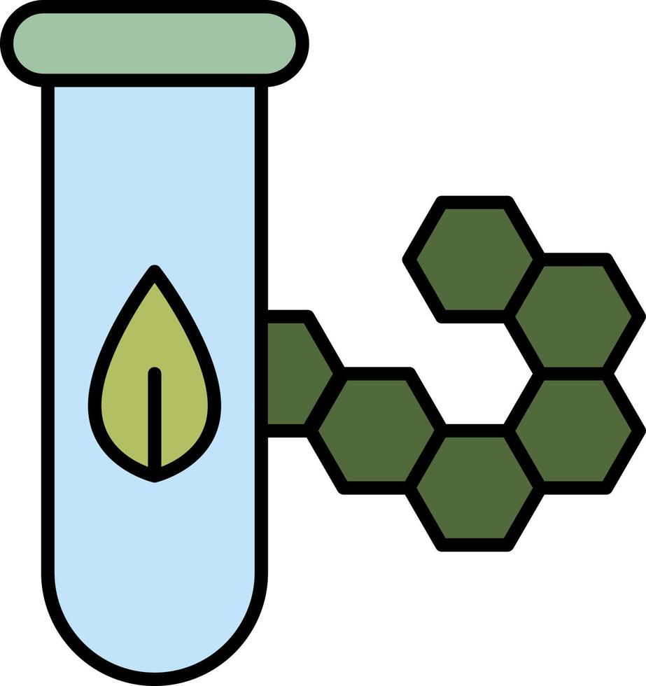 bioteknik Färg ikon vektor