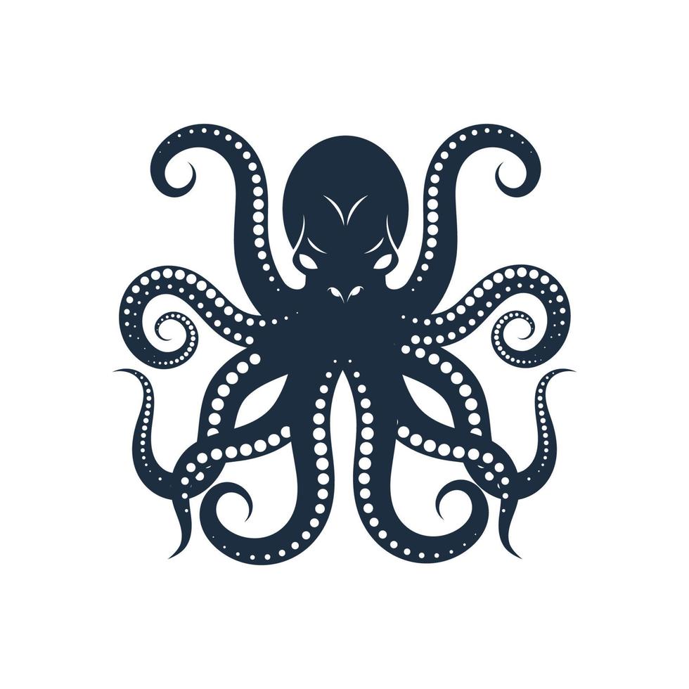 Oktopus-Vektor-Symbol-Illustration vektor