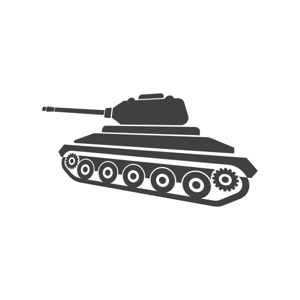 Militärpanzer Symbol Vektor Illustration Design