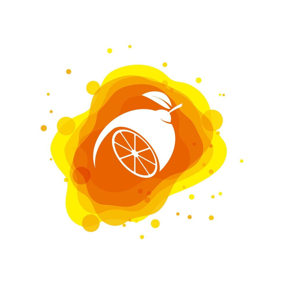 frische Zitrone-Symbol-Vektor-Illustration vektor