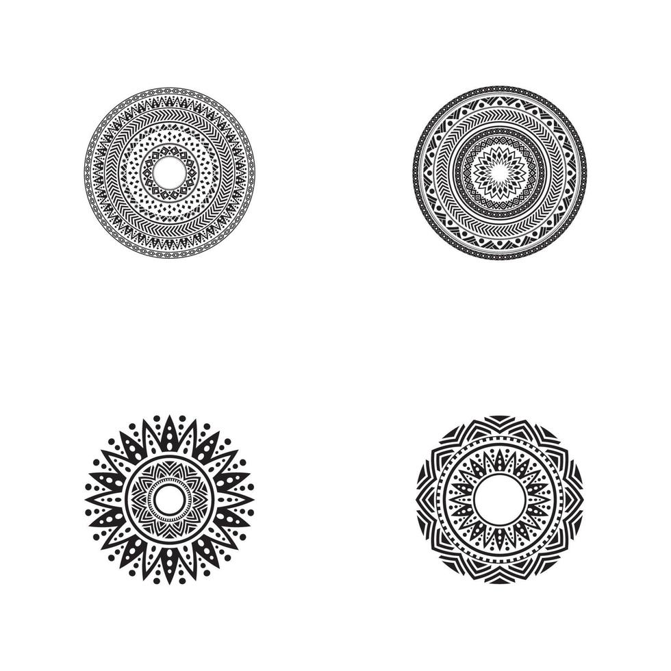 Kreismuster in Form von Mandala-Illustration vektor