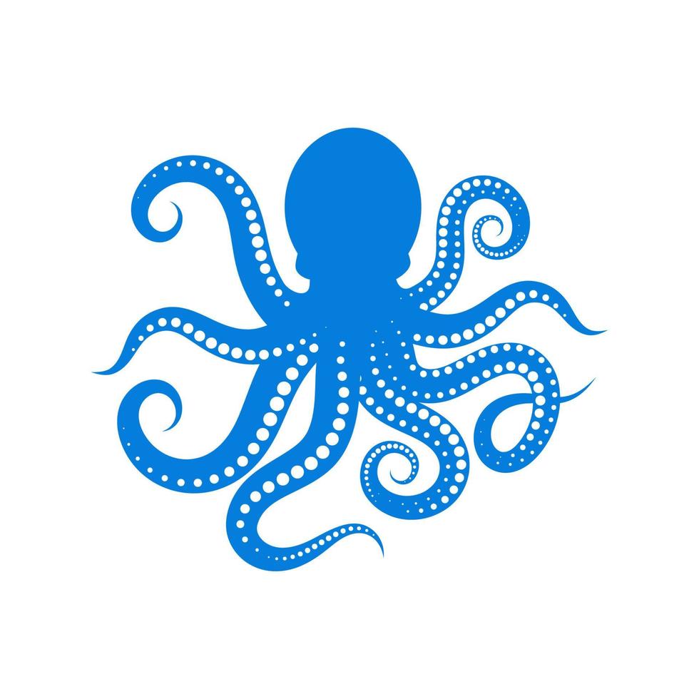 Oktopus-Vektor-Symbol-Illustration vektor