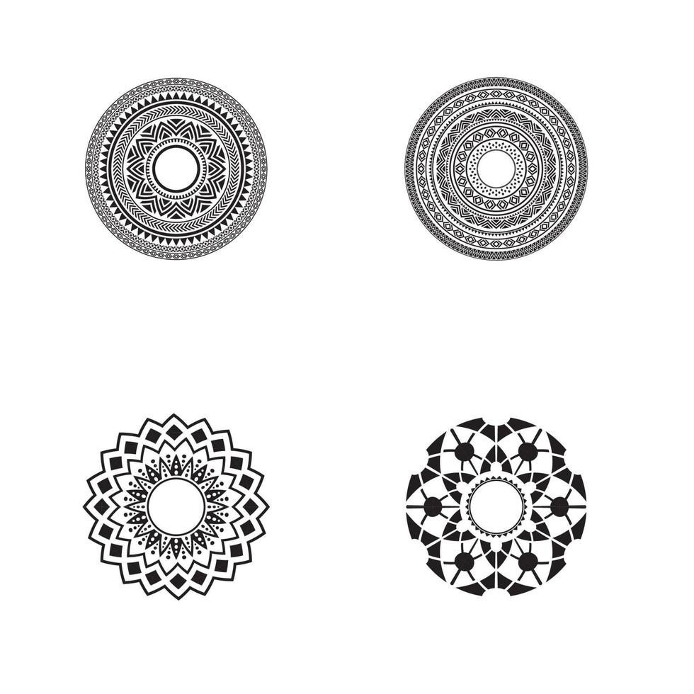cirkulär mönster i form av mandala illustration vektor
