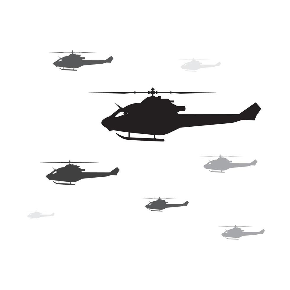 militär helikopter ikon vektor illustration