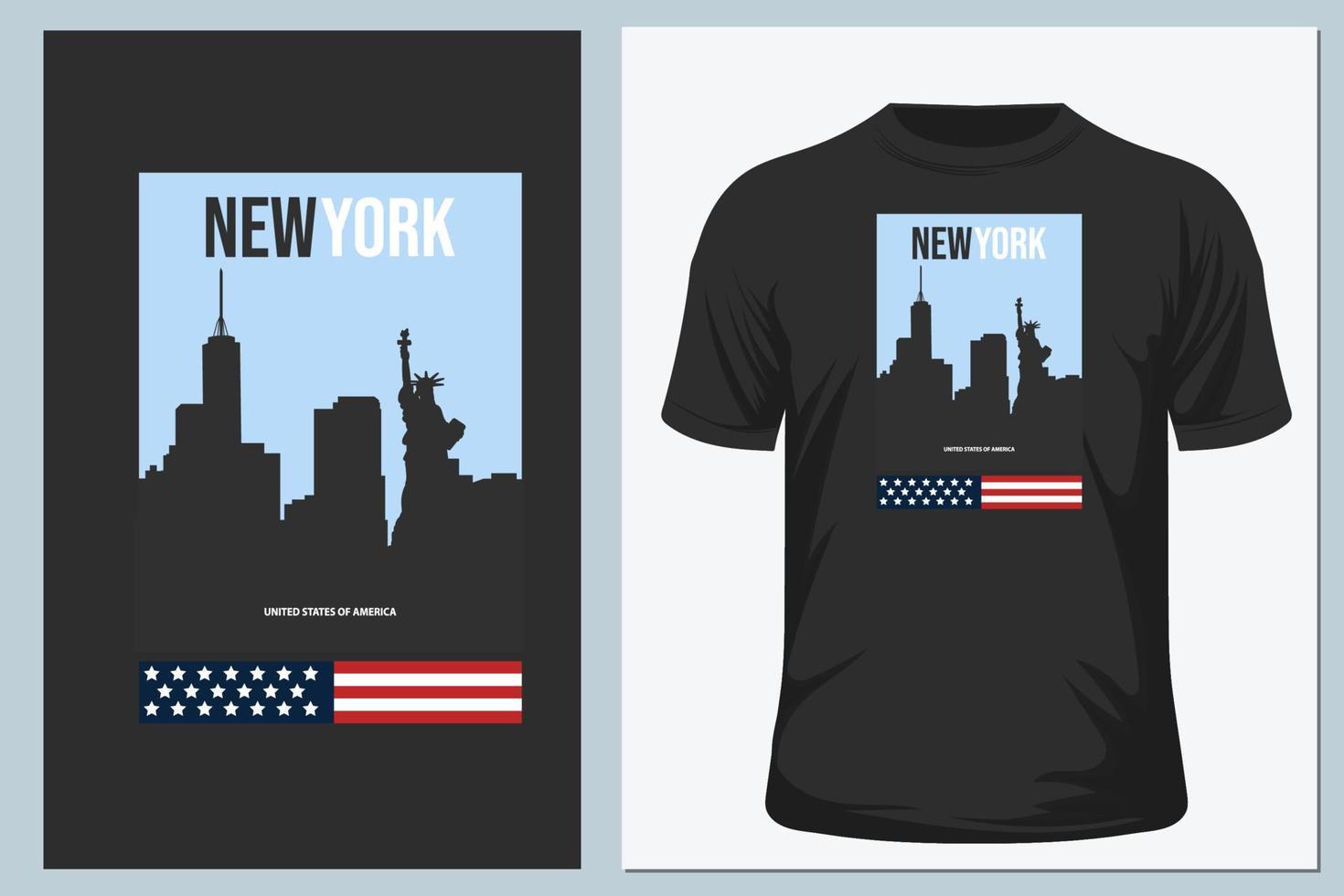 New York City Skyline-T-Shirt vektor