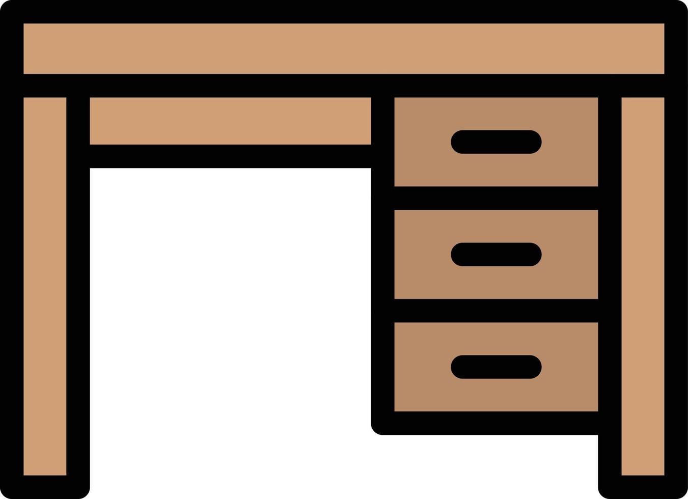 Schreibtisch-Vektor-Icon-Design-Illustration vektor