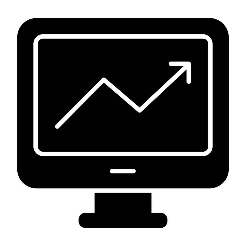 Vektordesign der Online-Datenanalyse vektor