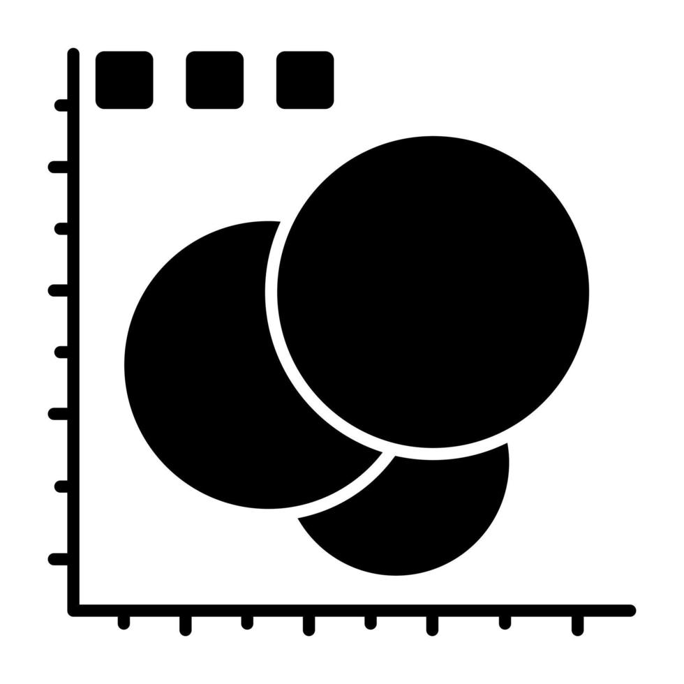 perfekt design ikon av venn Diagram vektor