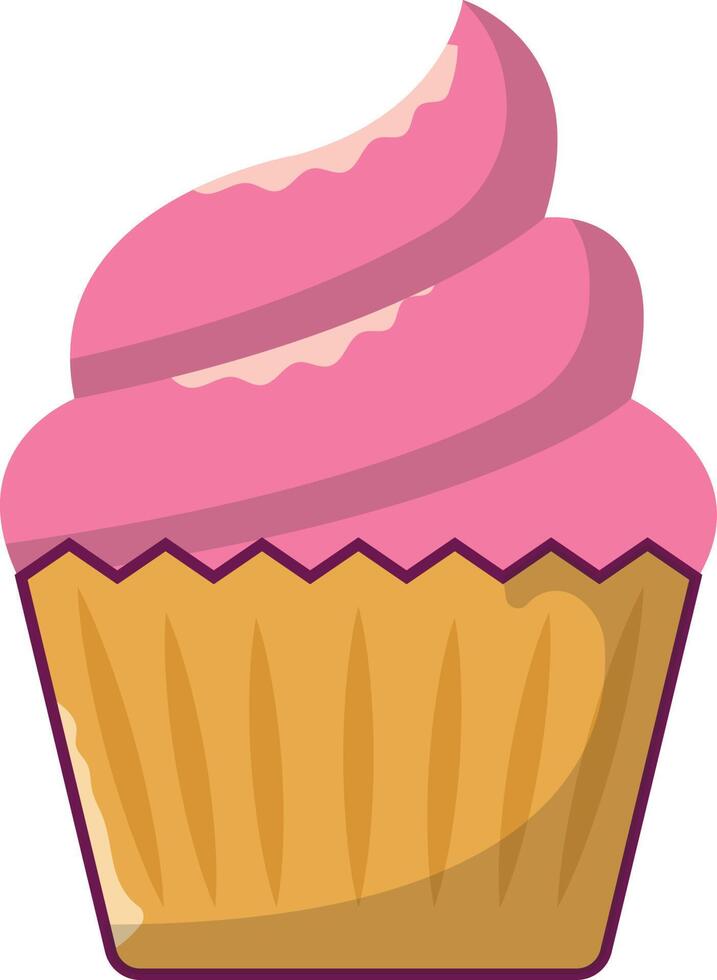 cupcake vektor illustration på en bakgrund. premium kvalitet symbols.vector ikoner för koncept och grafisk design.