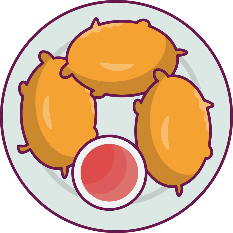 Fast-Food-Vektorillustration auf einem Hintergrund. Premium-Qualitätssymbole. Vektorsymbole für Konzept und Grafikdesign. vektor