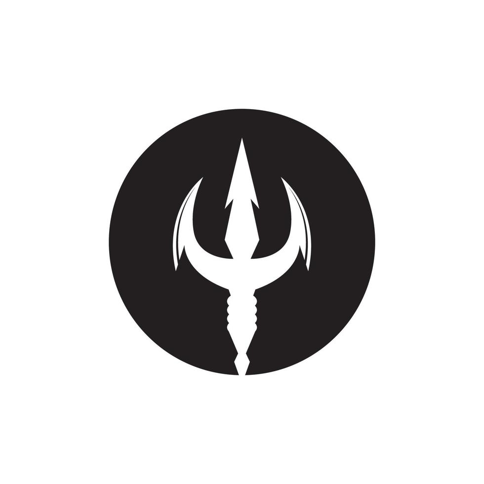 trident logotyp mall vektor ikon