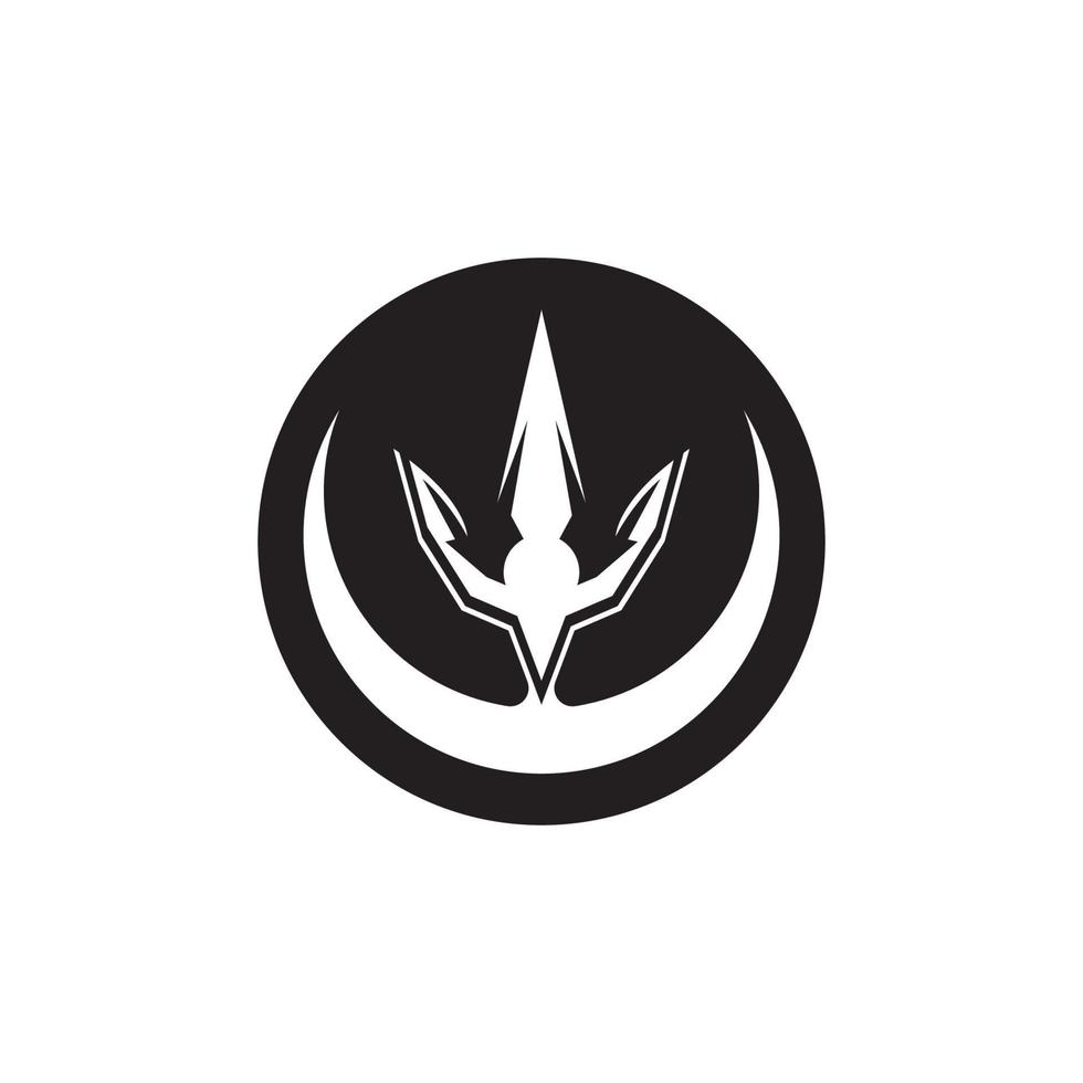 Dreizack Logo Vorlage Vektor-Symbol vektor