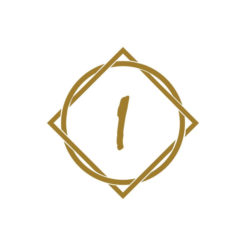 Buchstabe i-Logo. Alphabet-Logo-Vektor-Design vektor