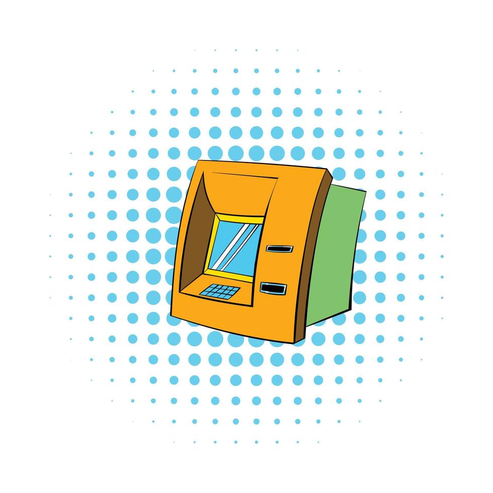 ATM-Symbol, Comic-Stil vektor
