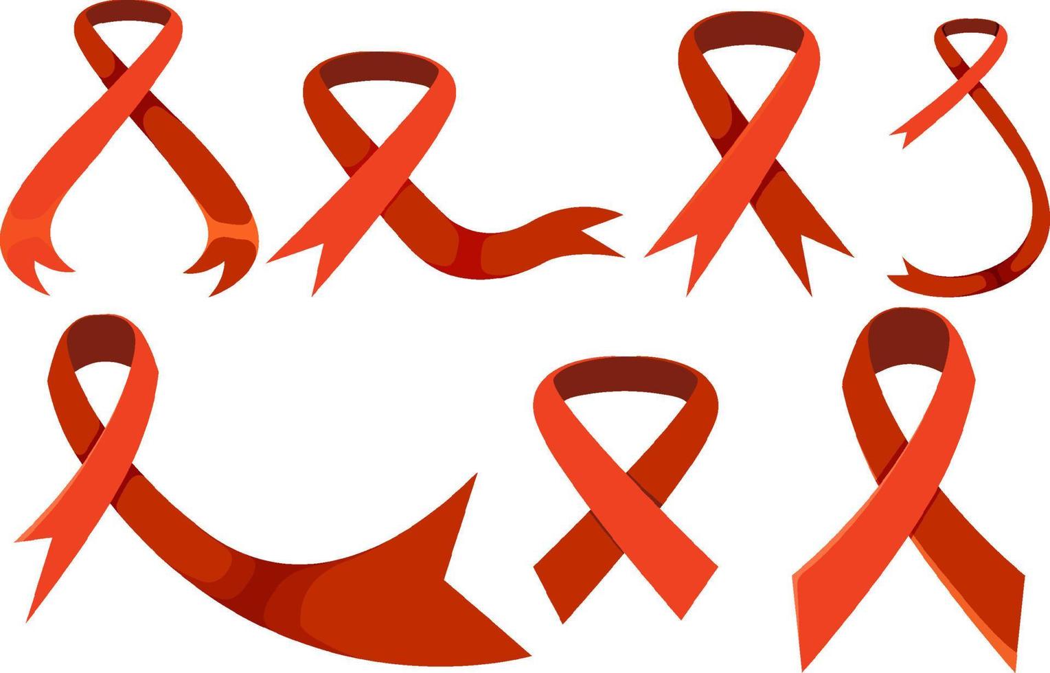 värld AIDS dag symbol med röd band vektor