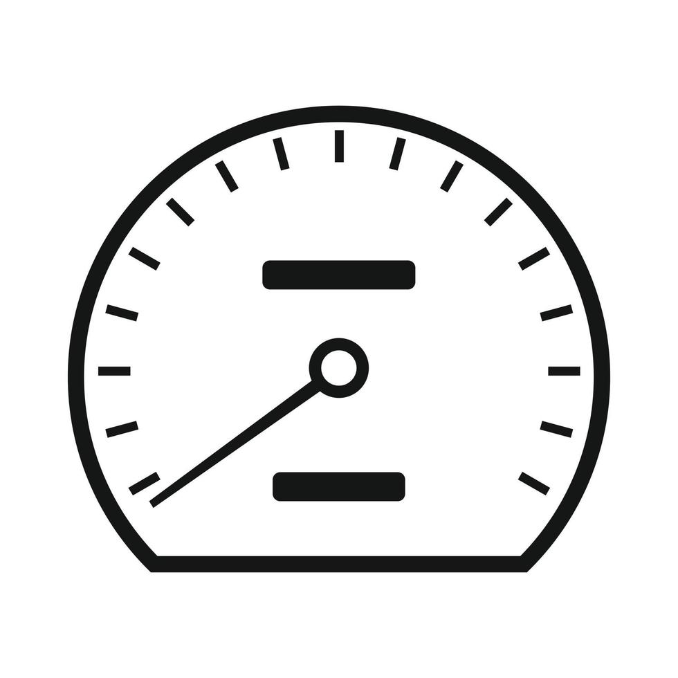 hastighetsmätare ikon i enkel stil vektor