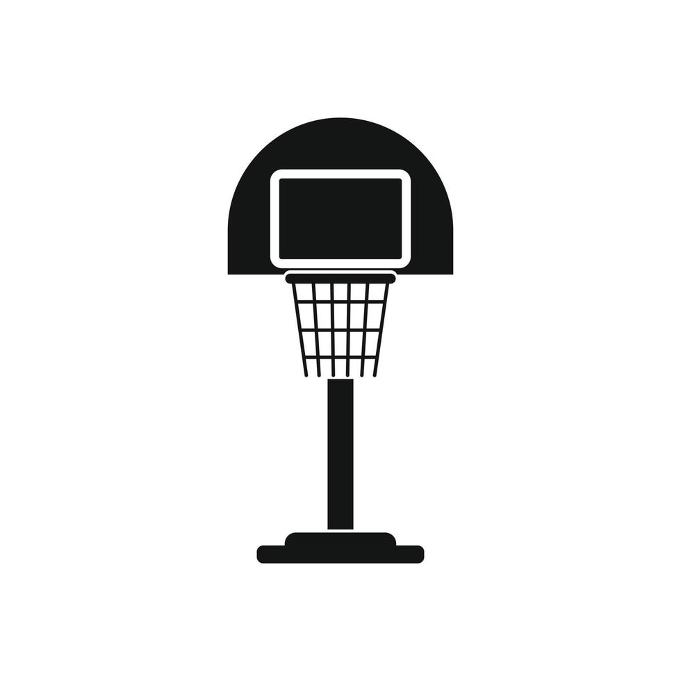 basketboll mål på en lekplats ikon vektor