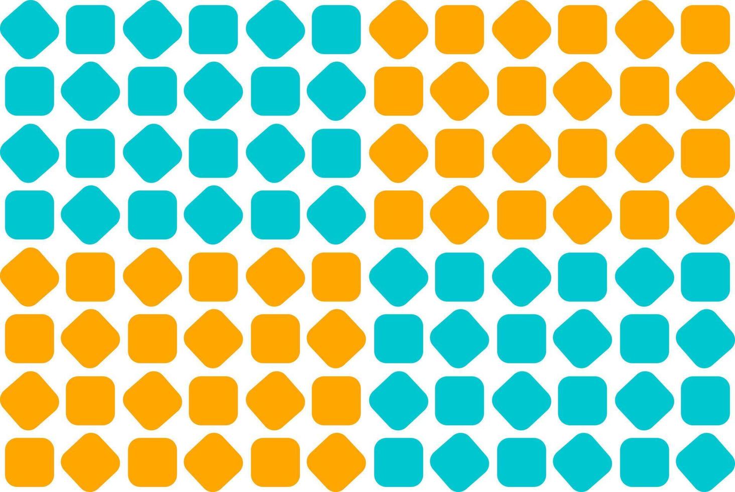 geometrisches Muster nahtlos. Orange- und Aquamarinfarben mit Raute. Vektor-Illustration. vektor