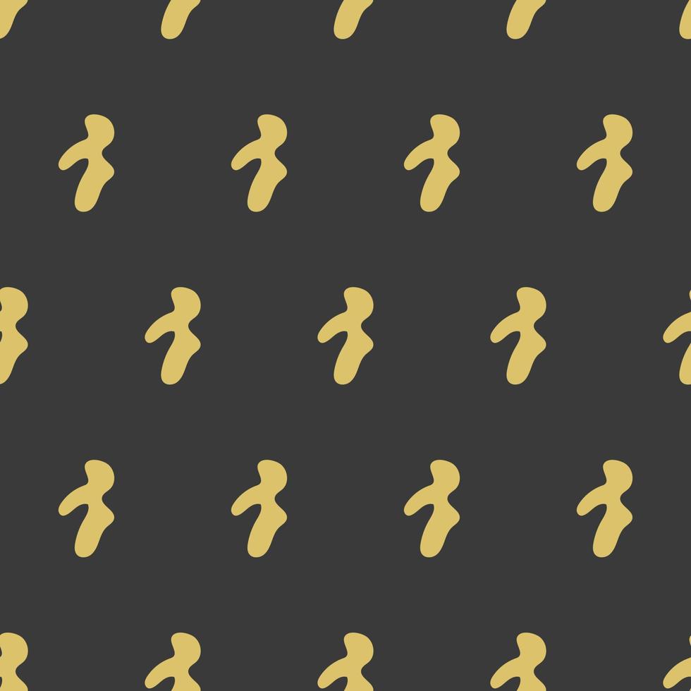 abstraktes Muster. gold und schwarzes trendiges muster für verpackungspapier, tapeten, hintergründe. Vektor nahtlose Muster