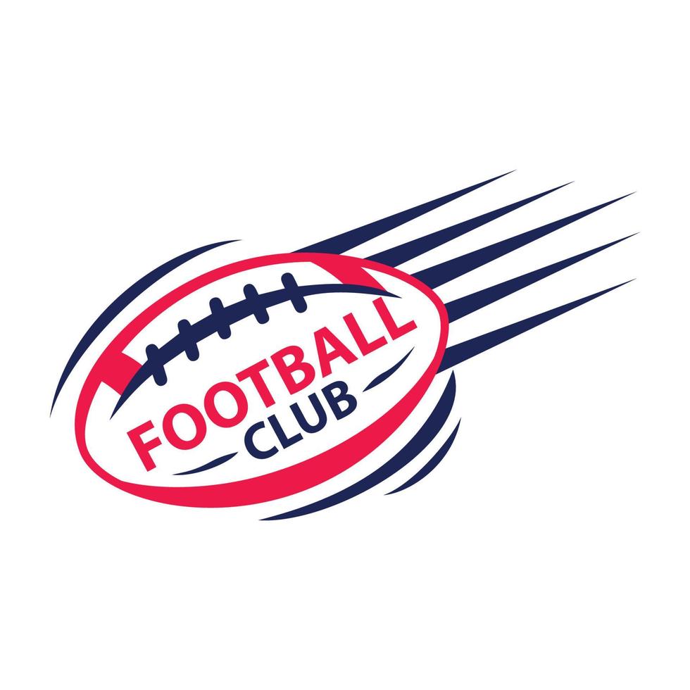 amerikan fotboll logotyp vektor - rugby logotyp