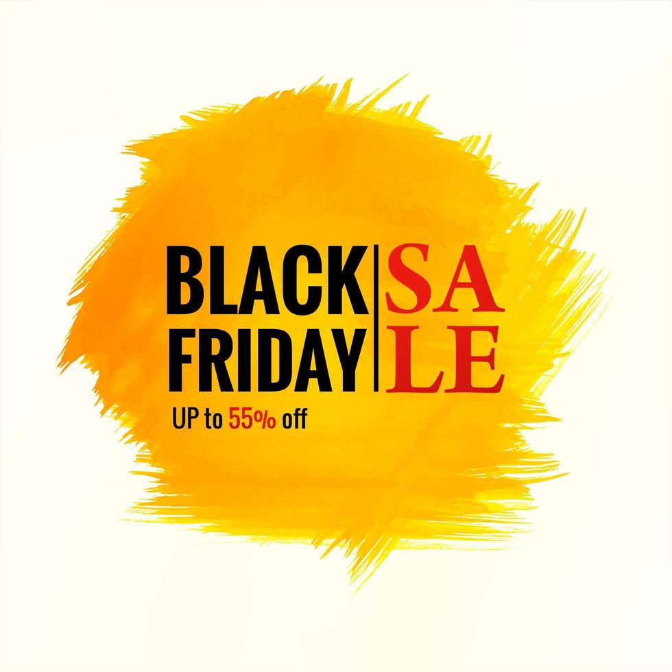 Grunge Splash Black Friday Sale Hintergrund vektor