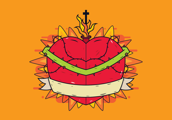 Gratis Sacred Heart Vector