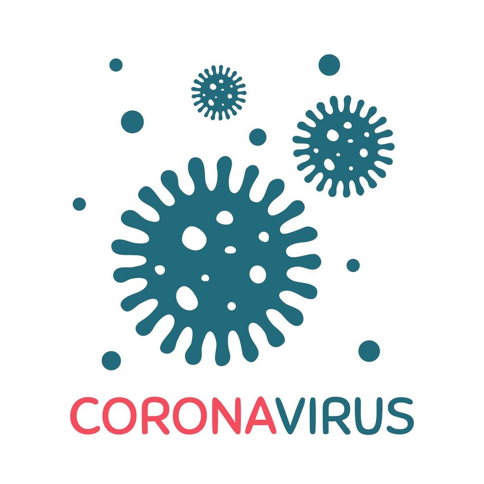 coronavirus utvecklar stammar för att sprida sjukdomar till sjuka människor vektor