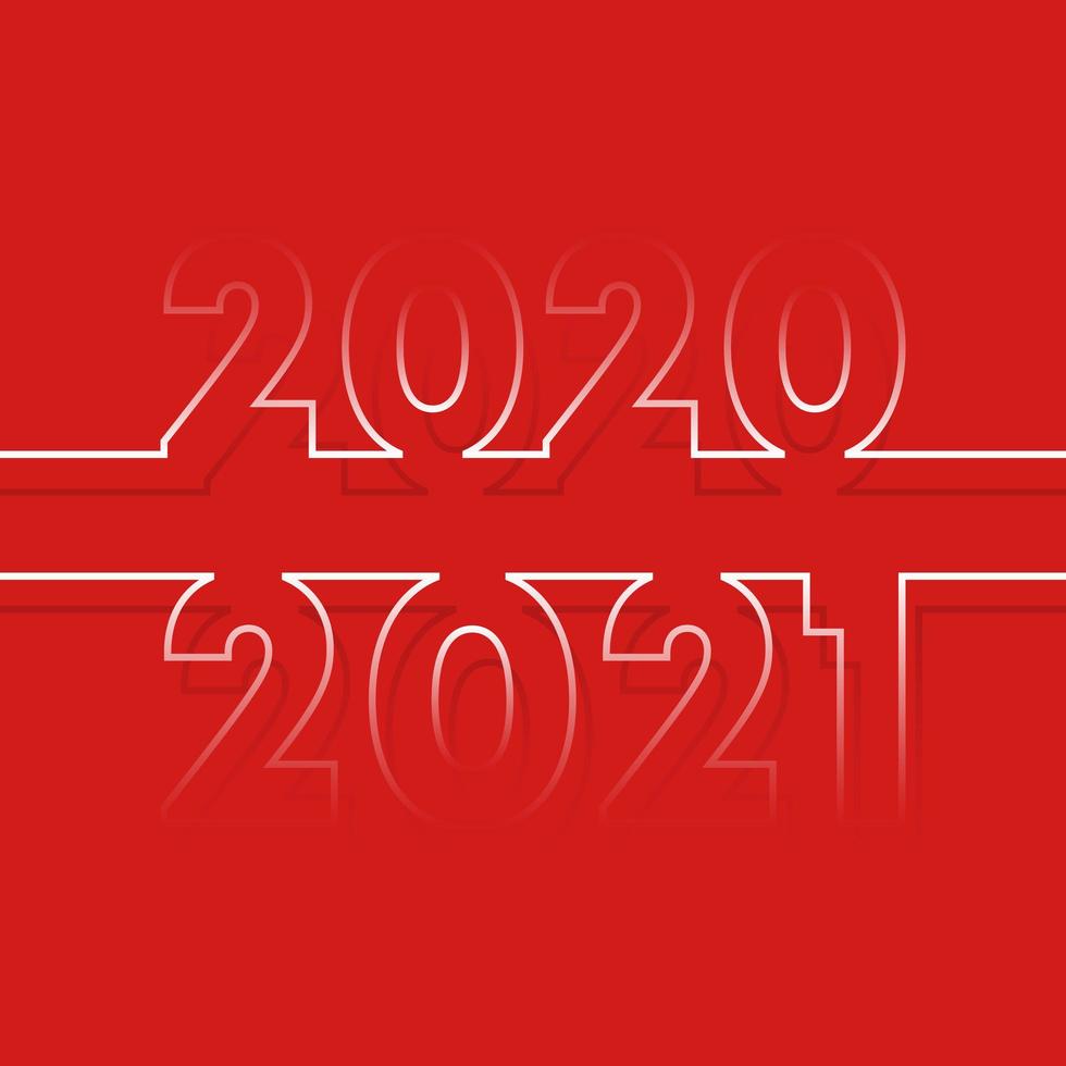 Neujahrsferieneinladung 2020 bis 2021 vektor