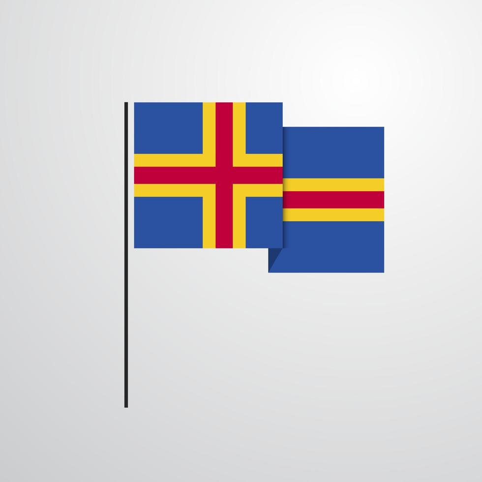 ett land vinka flagga design vektor