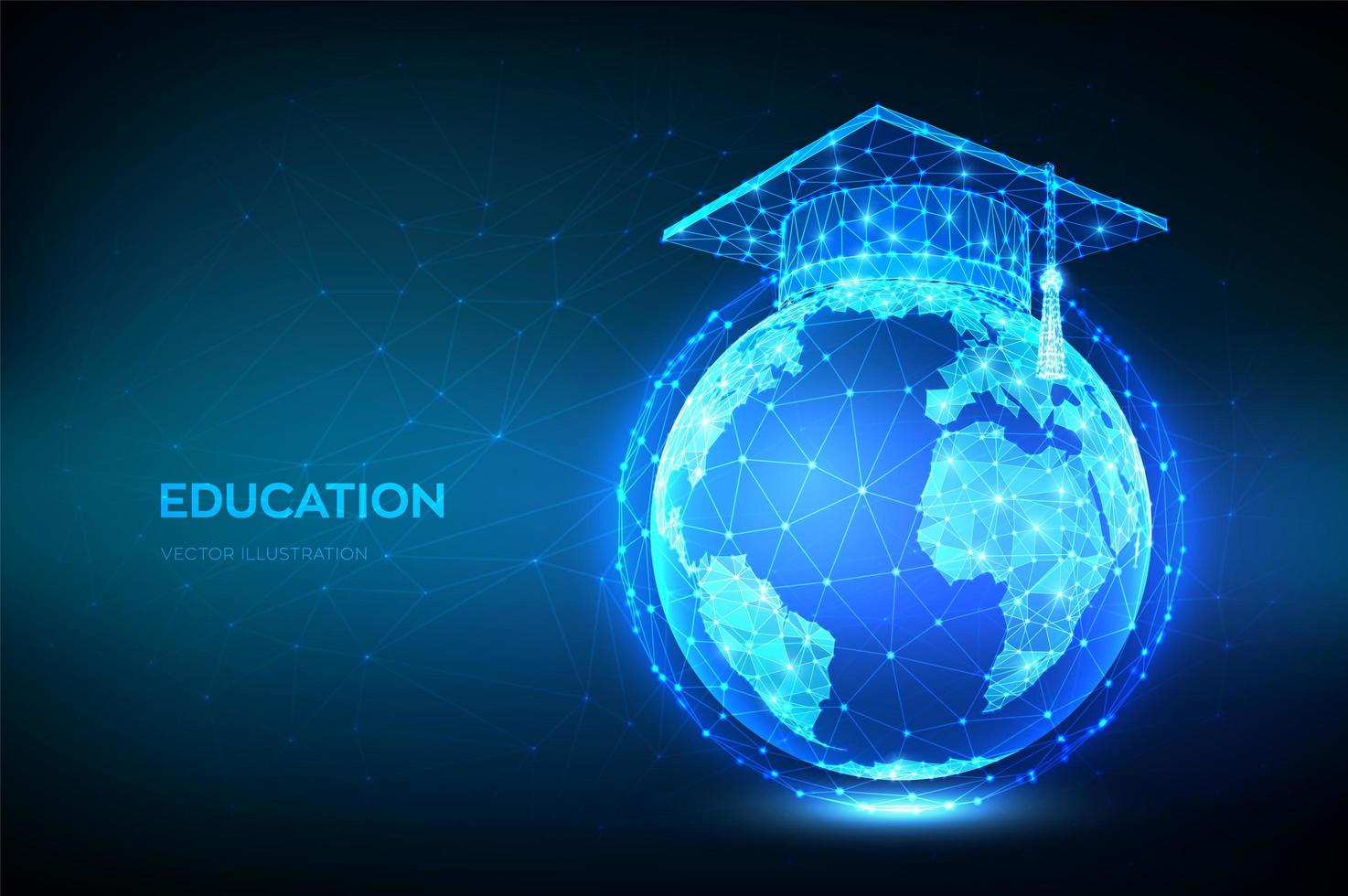 e-lärande online utbildning banner vektor
